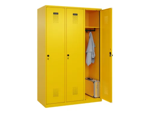 locker,HxBxD 1850x1200x500mm,3vak,vak B 400mm,draaigrendel