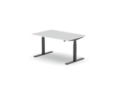 Elektrisch ihv bureau,HxBxD 650-1310x1400x900mm,blad wit
