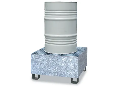 Opvangbak Staal Bxdxh 810X820X450Mm Voor 1X200L Vat Rooster Verzinkt