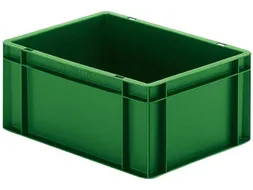 Euronorm-stapelbak 15l 175x400x300mm Wanden/bodem Gesloten Groen