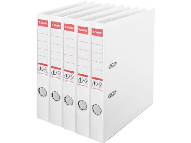 ordner Power N°1 rug van 5 cm wit 5 stuks