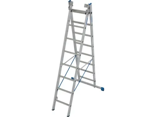 multifunctionele telescoopladder,3x8,sporten,balk L 2,3-5,2m,aluminium