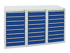 ladekast HxBxD 900x1500x500mm 24laden vergrendeling RAL7035 RAL5010