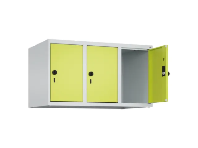opzetkast,v. locker,3vak.,vak B 300mm,HxBxD 500x900x500mm,vleugeldeur