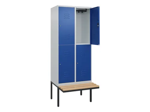 Dubbeldekse dekenkist,HxBxD 2120x800x815mm,2x2vak.,vak B 400mm