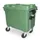 Vuilcontainers,660l,romp HDPE groen,HxBxD 1165x1265x775mm,4zwenkwielen