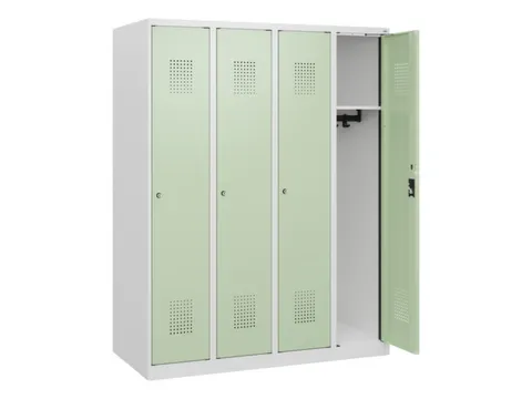 schoollocker,HxBxD 1530x1200x500mm,4vak,vak B 300mm,cil.-slot