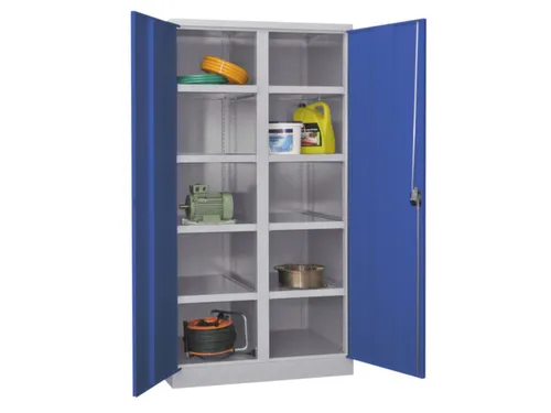 zwaarlastkast 1950x1040x630mm openslaande deuren RAL7035 front RAL5010