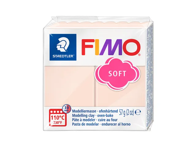 Boetseerklei Fimo soft 57 gram perzik
