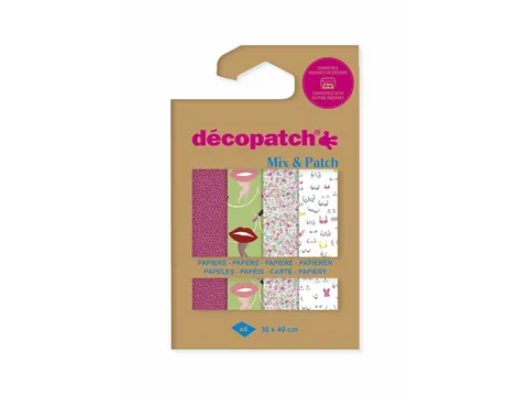 Hobbypapier Décopatch 30x40cm set à 4 vel thema Ode aan de vrouw