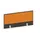 baliepaneel bureau aanbouw achter NV bruin hickory BN3005-geel 1000mm