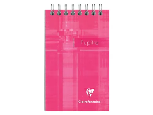 Notitieboek Clairefontaine Puptire 75x120mm spiraal lijn assorti
