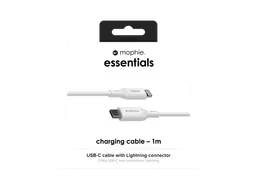 mophie essentials Lightning to USB-C | charging cable (1M), 1 m, Light