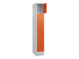 lockerkast,HxBxD 1950x300x500mm,1x5vakken,vak B 300mm,cil.-slot,sokkel