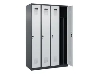 locker voor scheiding van kleding,HxBxD 1850x1200x500mm,4vak - 1