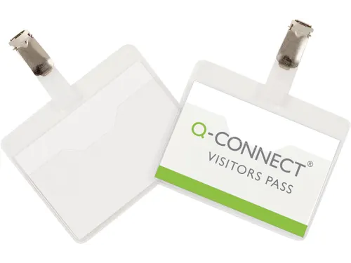 Badge Met Clip 60x90mm Incl. Personaliseerbaar Insteekkaart 25 Stuks