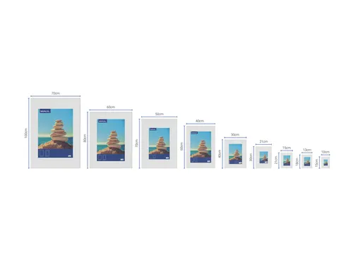 Fotolijst MAUL design 30x40cm aluminium frame zilver