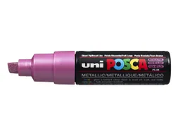 Verfstift Posca PC8K Brede punt 8mm schuin metallic roze