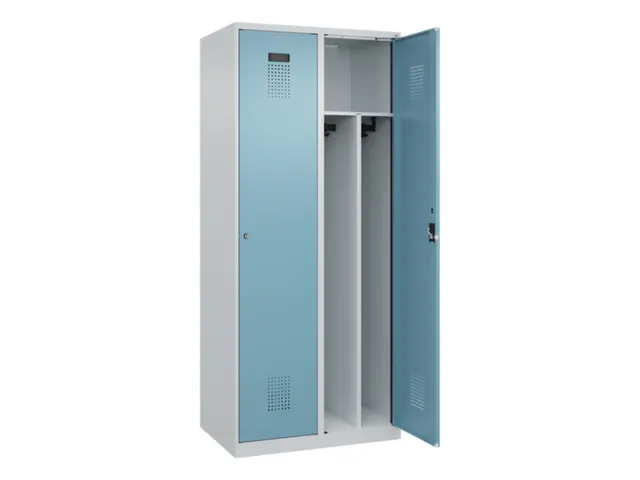 locker voor scheiding van kleding,HxBxD 1850x800x500mm,2vak