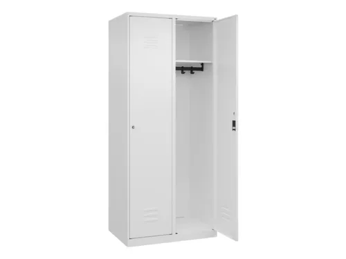 locker,HxBxD 1850x800x500mm,2vak,vak B 400mm,cil.-slot,staand op vloer
