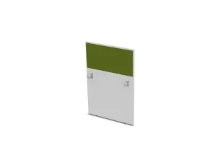 baliepaneel,v. bureau,aanbouw rechts,B 800mm,Bl-wit,BN7048-groen - 1