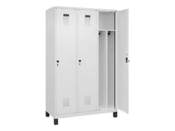 locker voor scheiding van kleding,HxBxD 1950x1200x500mm,3vak