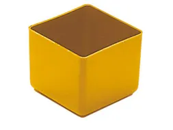 Inzetbak HxLxB 40x49x49mm Polystyreen Geel 50 stuks