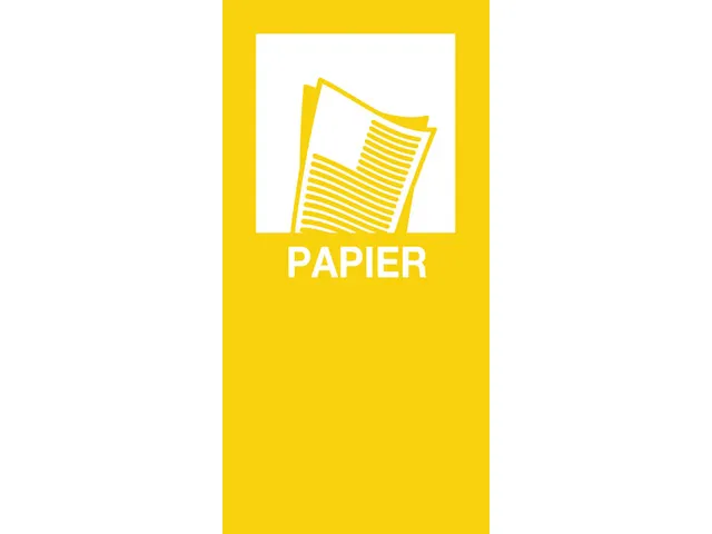 sticker magnétique PAPIER, jaune
