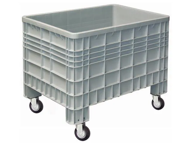 Caisse-Palette Polyéthylène Hxlxp 920X1200X800Mm 520L 4Roulettes