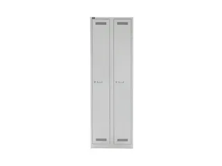 garderobekast,HxBxD 1850x600x500mm,2vak,vak B 300mm,cil.-slot - 1