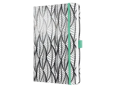 Notitieboek Sigel Jolie Beauty A5 hardcover gelinieerd 'Whitened leave