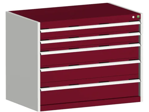 ladekast HxBxD 800x1050x750mm 5laden romp RAL7035 front RAL3004