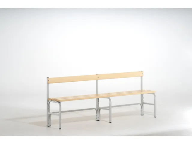 banc-patère HxLxP 770x2000x375mm barrettes en bois