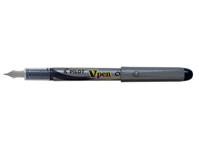 Vulpen Pilot V pen Zilver Medium punt Inktkleur Zwart
