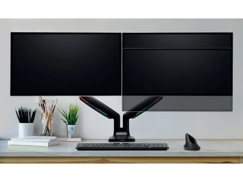 Monitorarm Kensington One-touch in hoogte verstelbaar dubbel