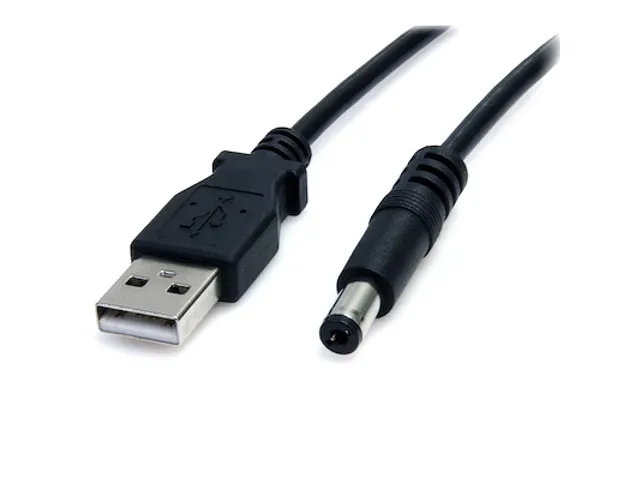 2m USB naar 5,5 mm voedingskabel type M connector
