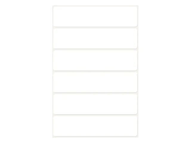 Etiket Avery Zweckform 3080 76x19mm wit 36 stuks