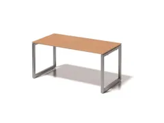 bureau,HxBxD 740x1600x800mm,blad beuken,sledeframe zilverkleurig