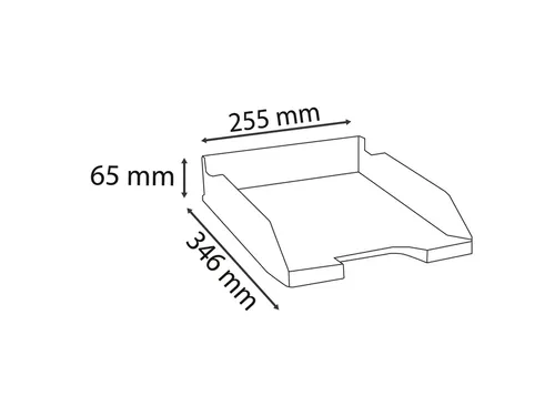 Brievenbak Exacompta Ecoblack Combo Midi zwart A4+