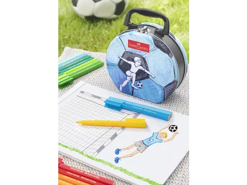 Viltstift Connector koffer "voetbal" 33 stuks