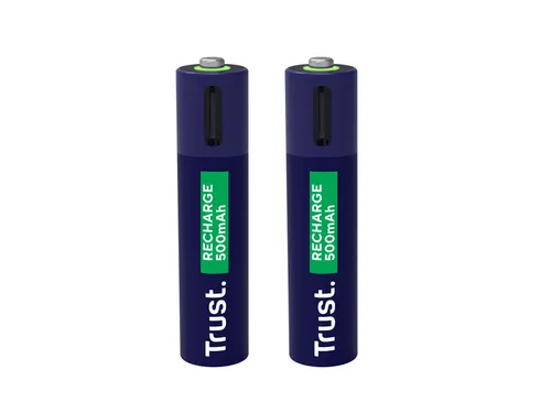 Batterij Trust USB-C oplaadbaar AAA 2 stuks