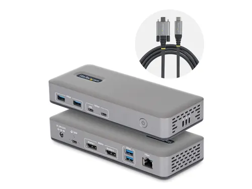 StarTech USB-C Docking Station 2x DP 4K60, 1GbE, 100W PD