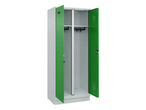 locker voor scheiding van kleding,HxBxD 1950x800x500mm,2vak