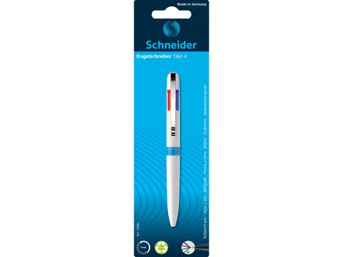 Balpen Schneider Take 4 op blister
