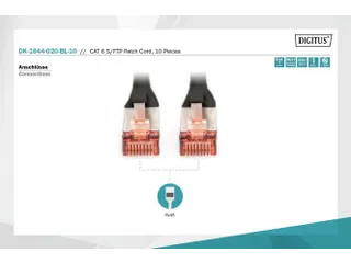 CAT 6 S-FTP patchkabel Cu LSZH AWG 27/7 Lengte 2m 10 stuks Zwart - 3
