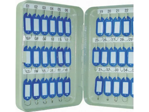 Sleutelkast Voor 36 Sleutelhangers Grijs Inclusief 2 Sleutels