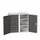 universele kast,HxBxD 1000x1050x550mm,2xStalen bodem,8lade(n)