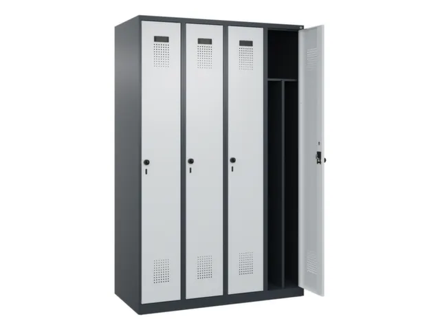 locker voor scheiding van kleding,HxBxD 1850x1200x500mm,4vak