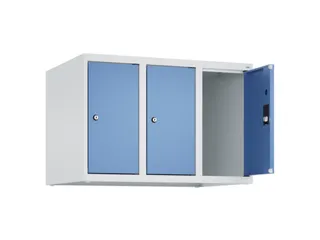 opzetkast,v. locker,3vak.,vak B 250mm,HxBxD 500x750x500mm,vleugeldeur - 2