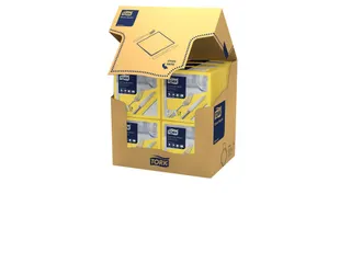 Tork 477911 Soft Dinnerservet Advanced Geel 39x39cm - 3